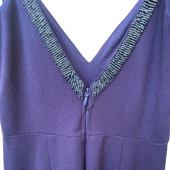 🔥💙NWOT Lulu’s size M mermaid dress deep navy blue STUNNING! Stretch & comfort! - Picture 3 of 9